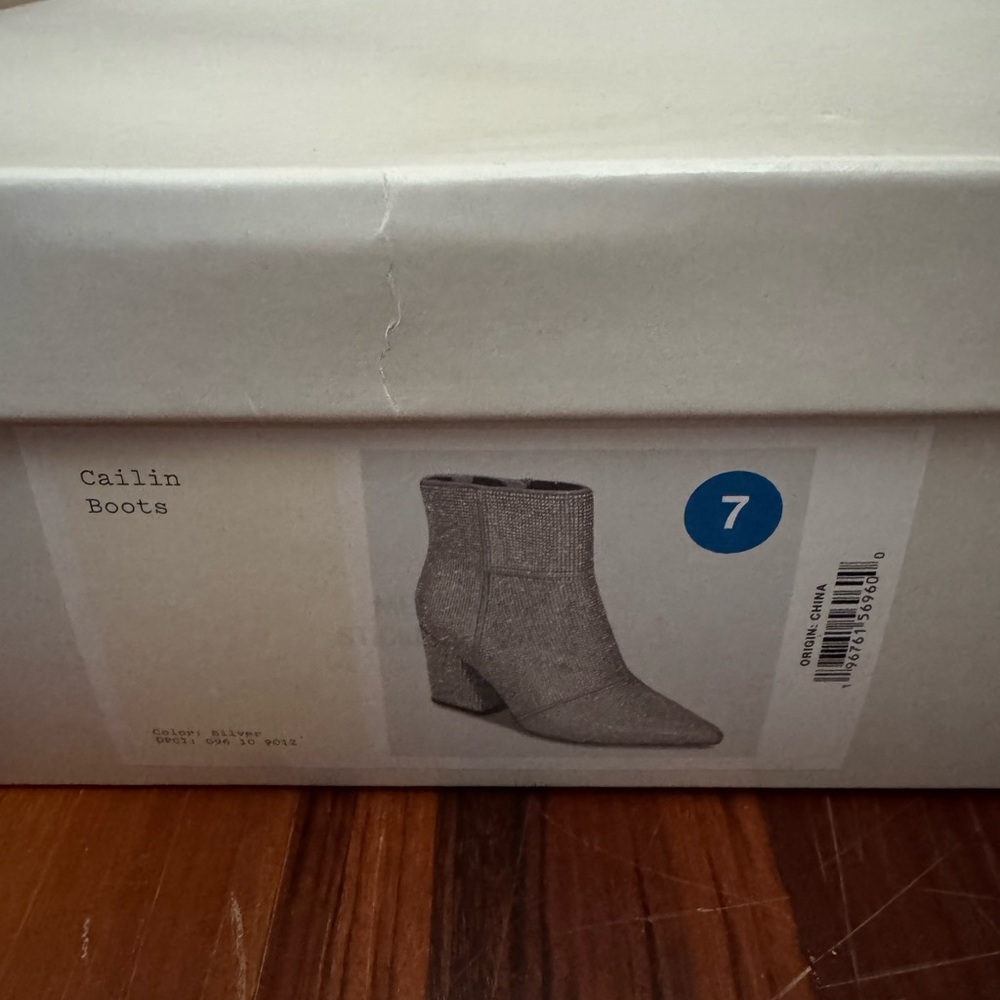 Silver Rhinestone Boots - Picture 2 of 2